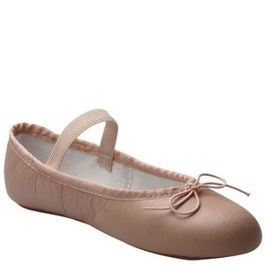 Johnny Brown Leather Ballet Slipper